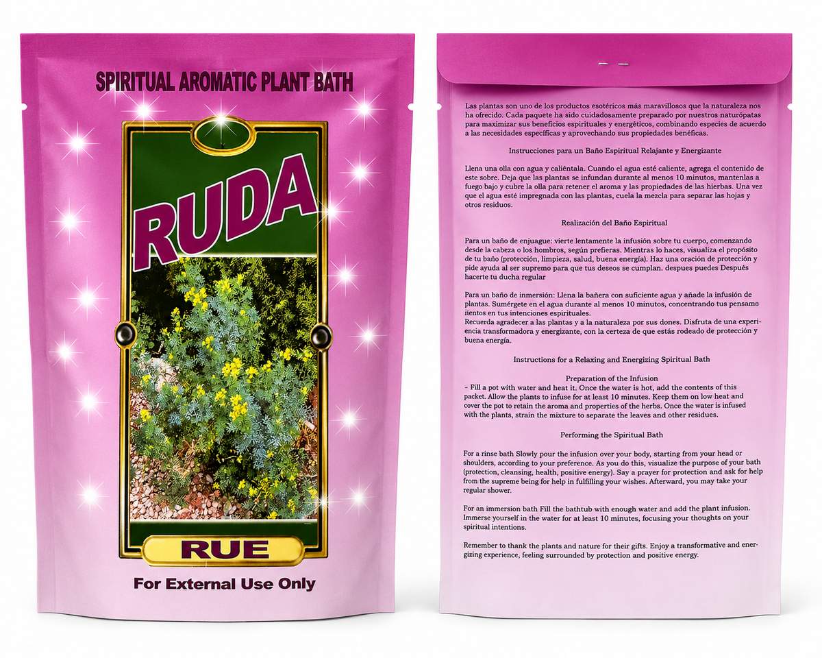 Ruda Spiritual Herbal Bath – Baño Espiritual de Ruda | Cleansing, Protection & Positive Energy
