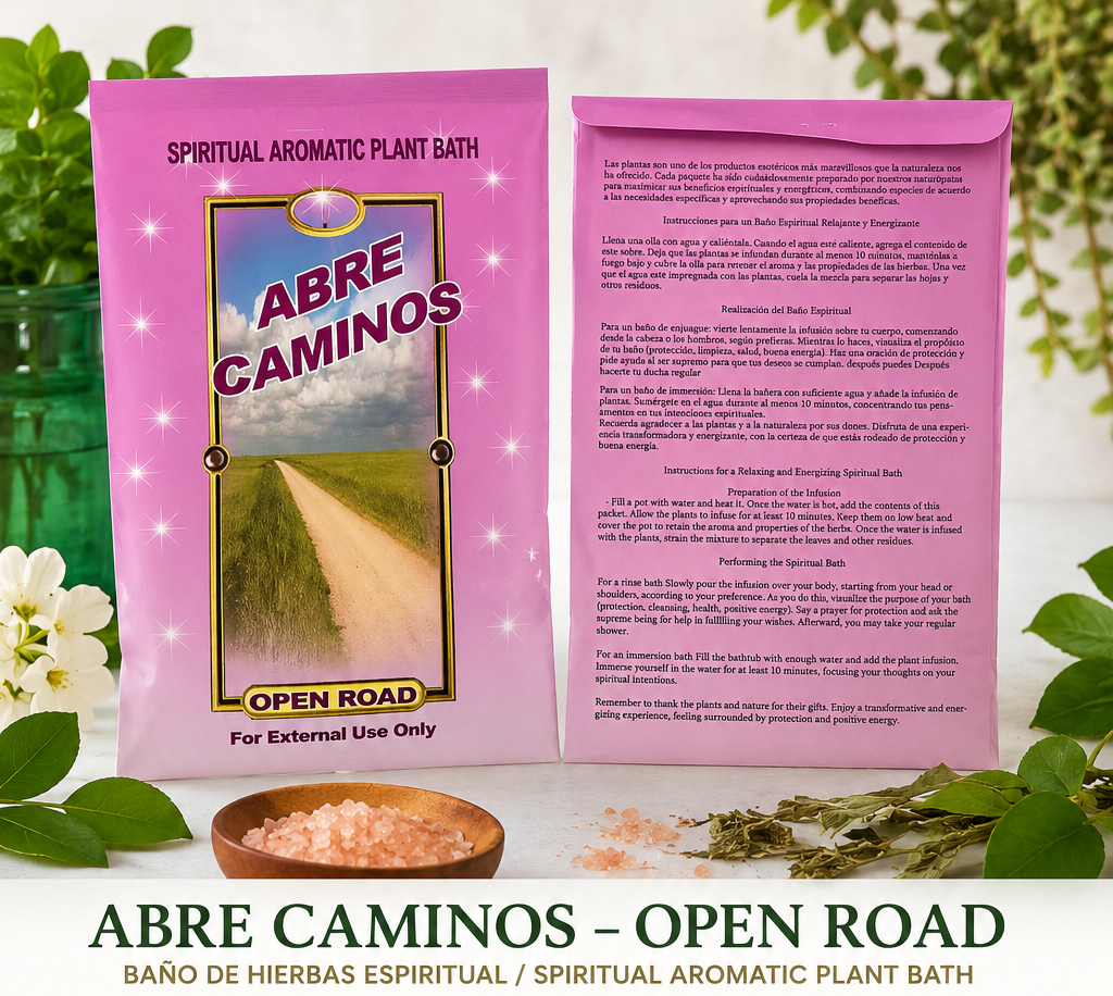 Abre Caminos Spiritual Herbal Bath – Baño Espiritual Abre Caminos | Road Opener, Prosperity & Positive Energy