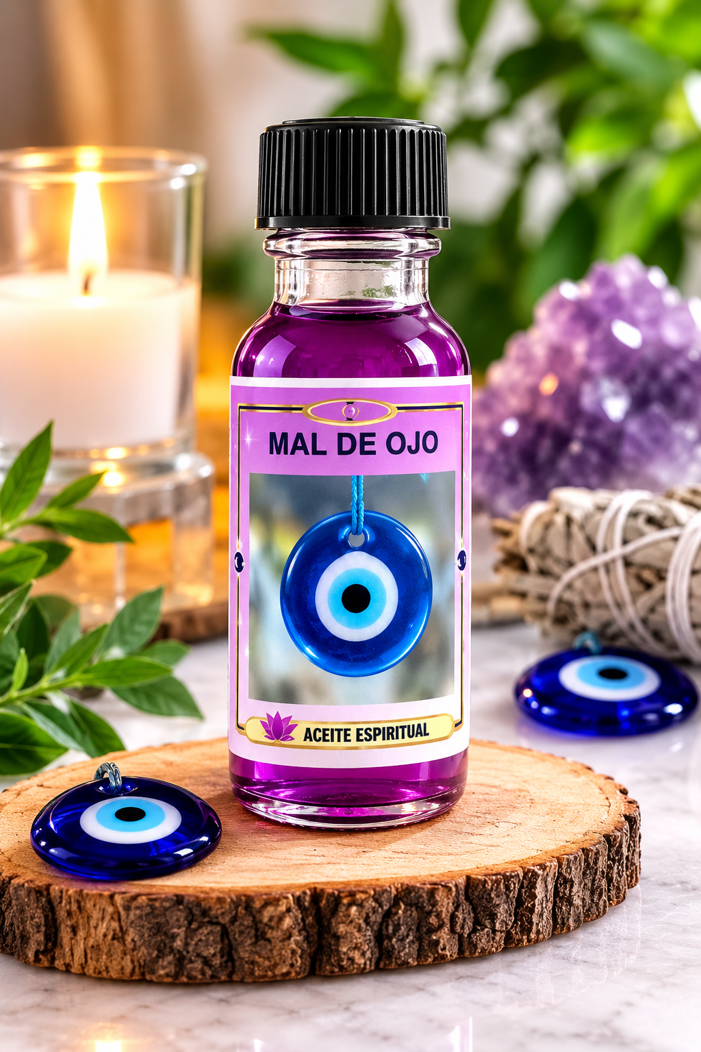 Aceite Espiritual Mal de Ojo – Evil Eye Spiritual Oil | Protección y Limpieza Espiritual