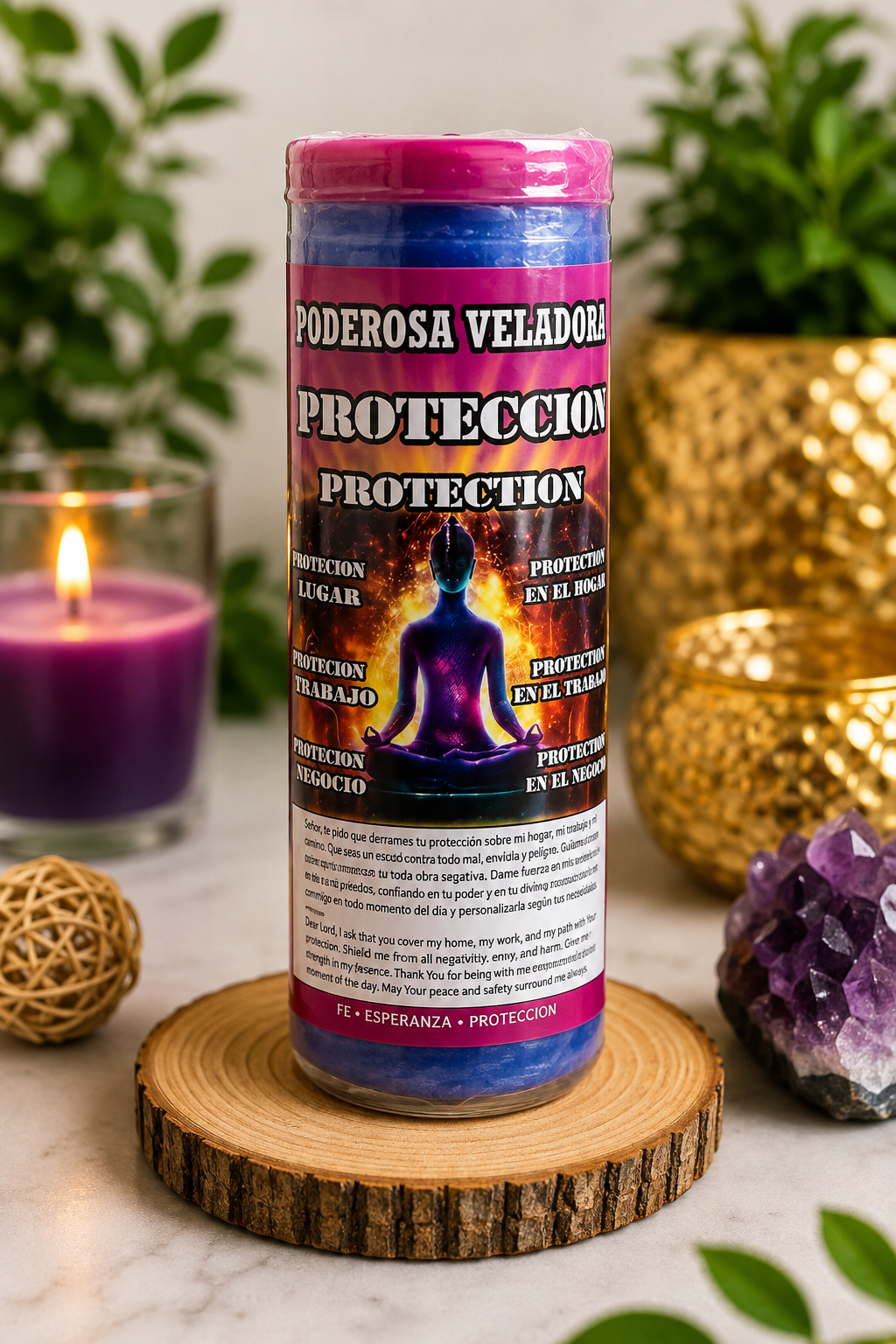 Poderosa Veladora de Protección – Protection Fixed Spiritual Candle