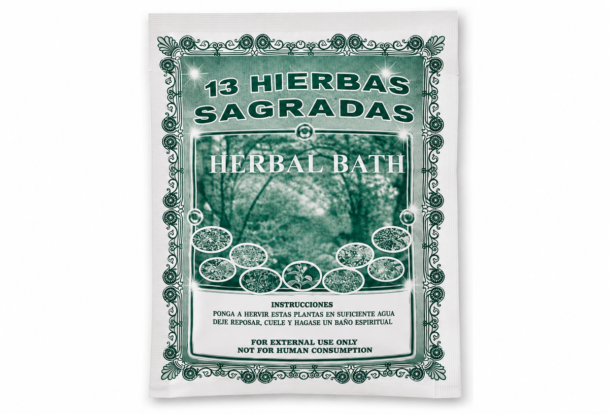 Baño de 13 Hierbas Sagradas – 13 Sacred Herbs Spiritual Bath