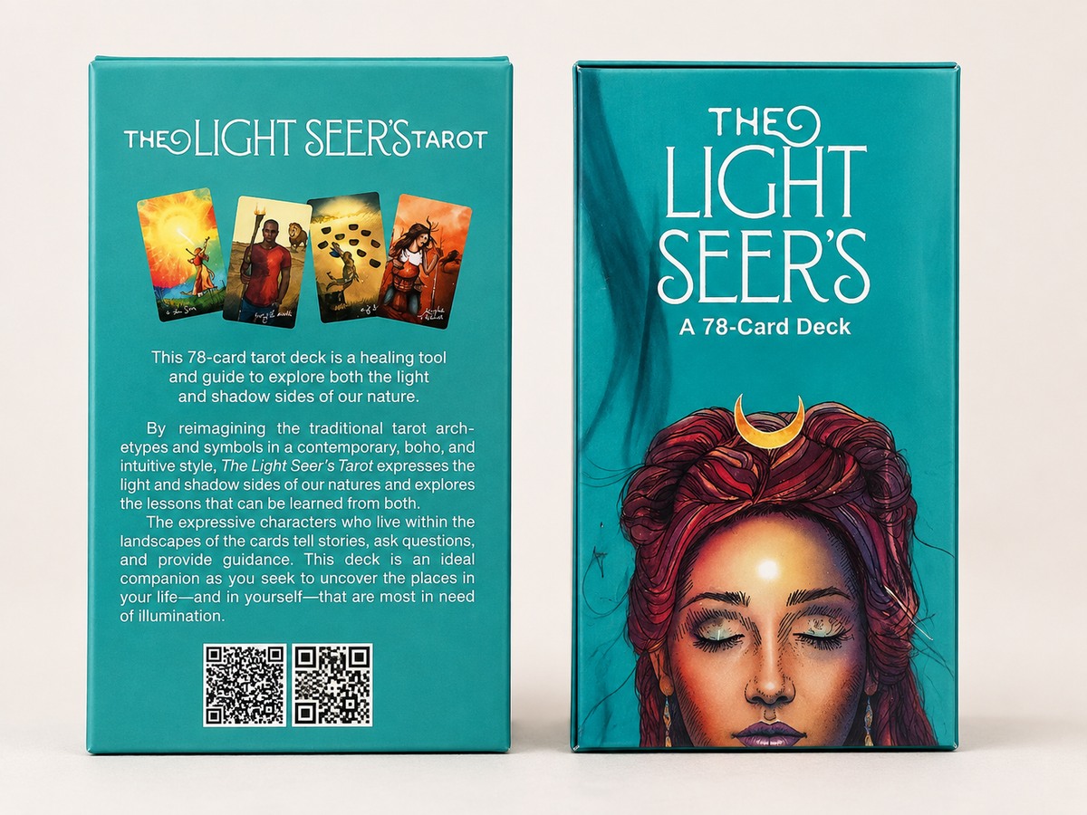 The Light Seer’s Tarot – 78-Card Deck | Modern Intuitive Tarot for Spiritual Readings & Meditation