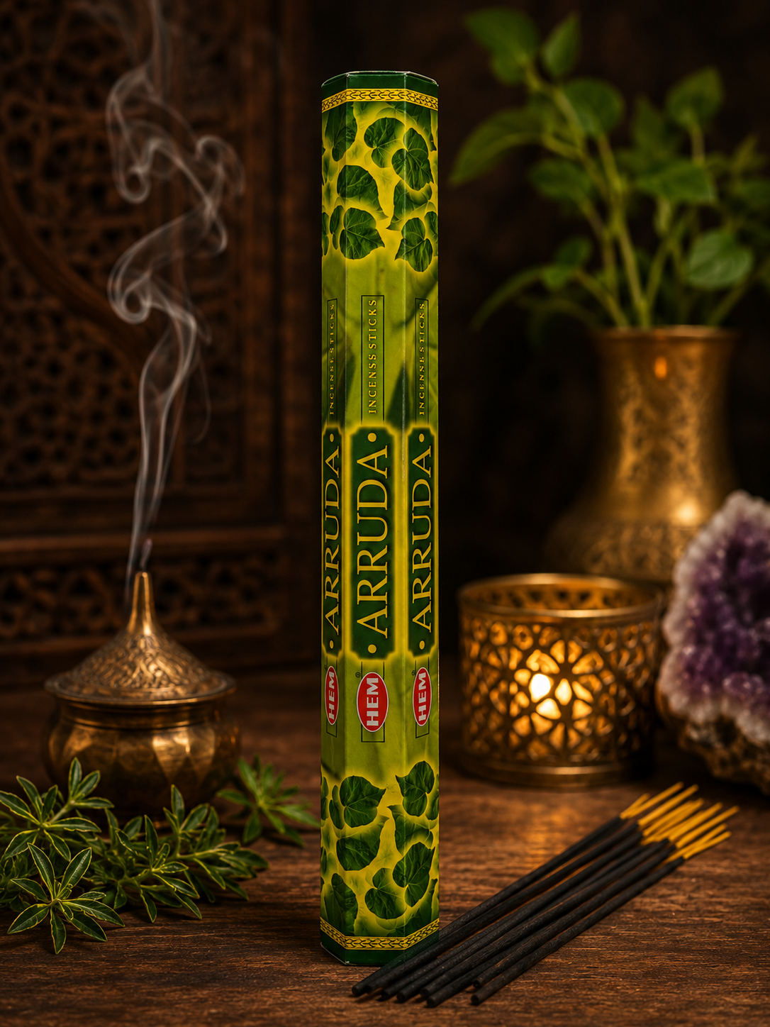 HEM Arruda Incense Sticks – Ruda Incense | Incienso de Ruda para Limpieza y Protección Espiritual