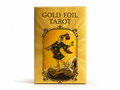 Gold Foil Tarot Deck – 78-Card Golden Tarot Deck for Divination & Spiritual Readings | Baraja de Tarot Dorada de 78 Cartas