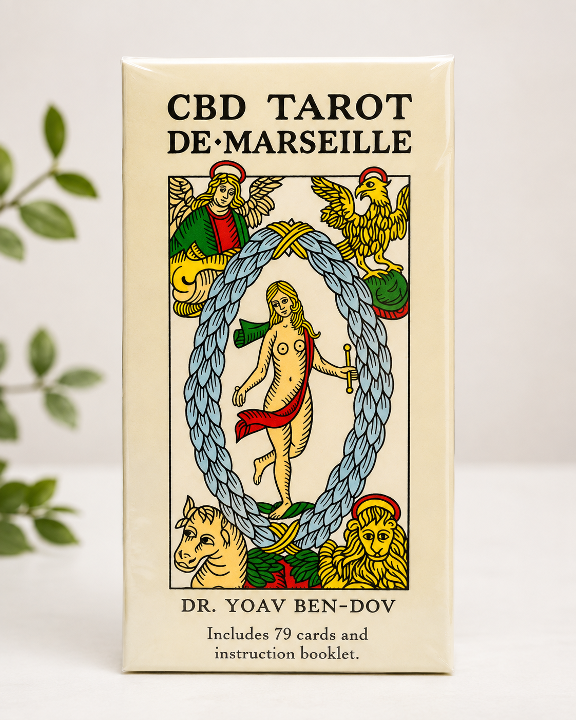 CBD Tarot de Marseille by Yoav Ben-Dov – 79-Card Tarot Deck with Instruction Booklet | Tarot de Marsella