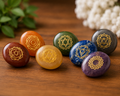 7 Chakra Stones Set with Wooden Storage Box – Natural Healing Stones for Meditation, Reiki & Energy Balance