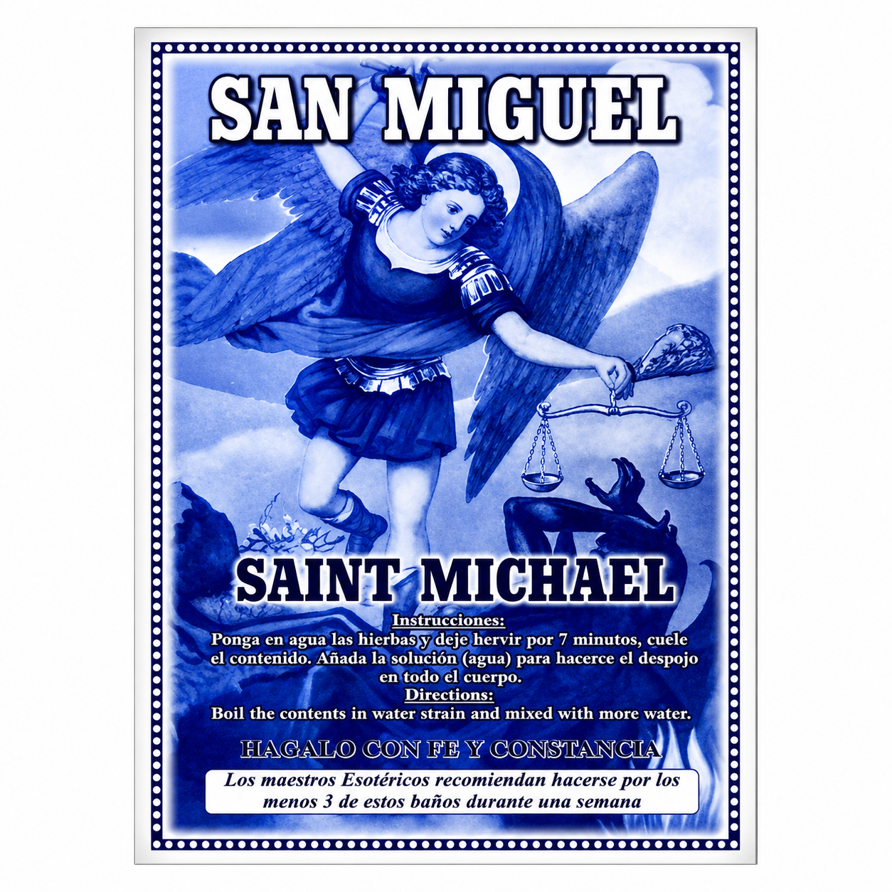 Baño de Hierbas San Miguel – Saint Michael Herbal Bath