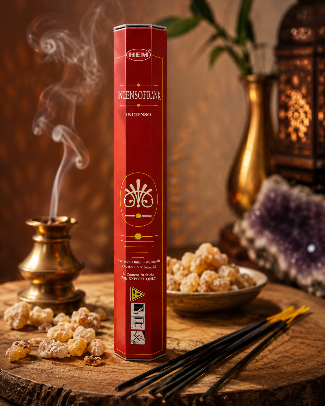 HEM Frankincense Incense Sticks – Incienso de Olíbano – 20 Sticks