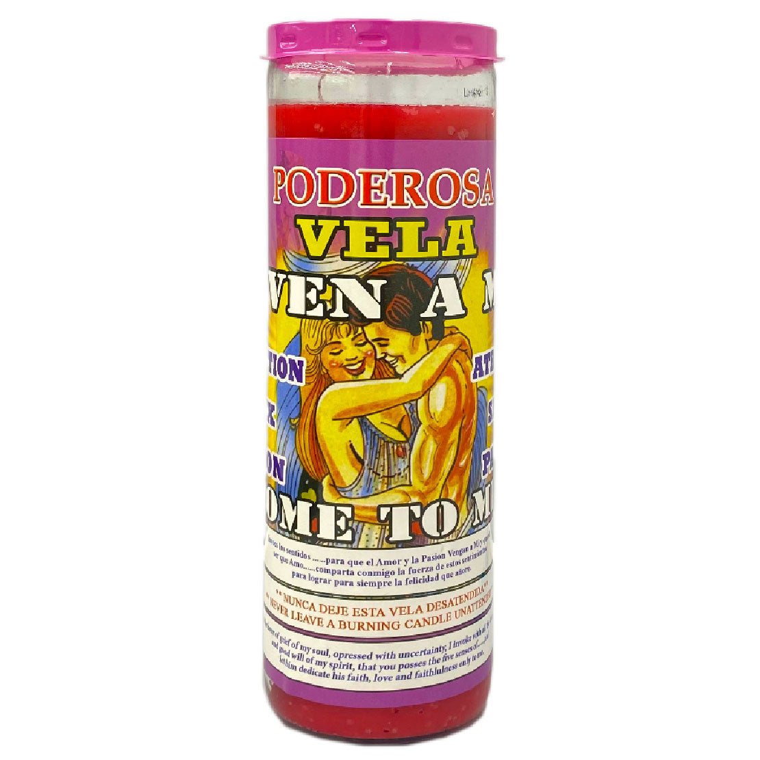 Veladora Preparada Ven A Mi - Fixed And Scented 7 Day Candle Come To Me